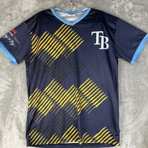 Tampa Bay Rays Baseball Jersey Randy Arozarena 56 Navy Blue V-Neck‎